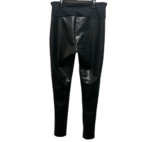 Assets by Spanx Womens All Over Faux Leather Leggings Size XL - Picture 4 of 9